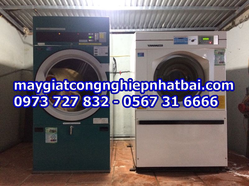 Lắp đặt máy giặt công nghiệp cũ nhật bãi tại Lục Nam Bắc Giang